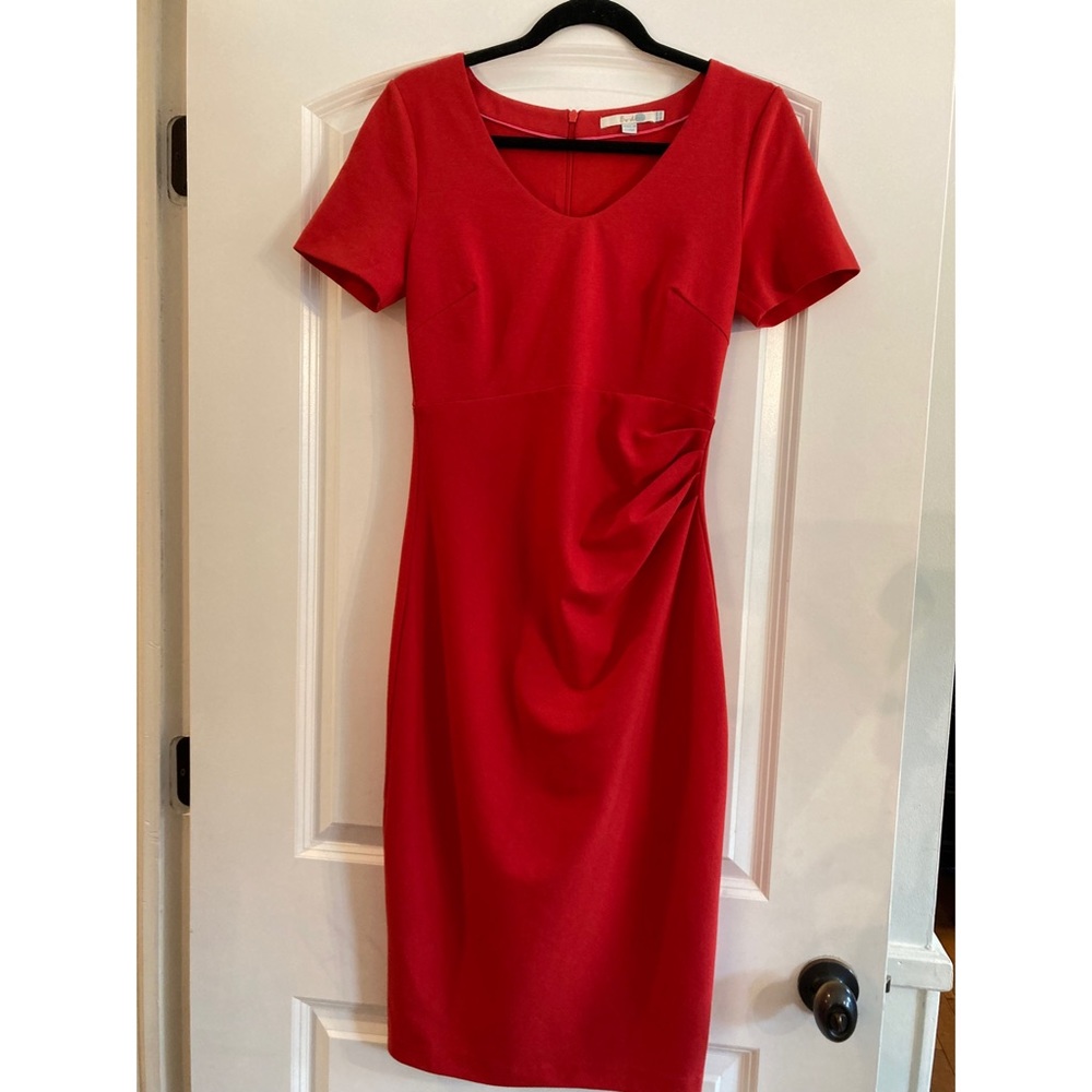 Boden Red Bodycon shortsleeve dress size US 6, UK 10.